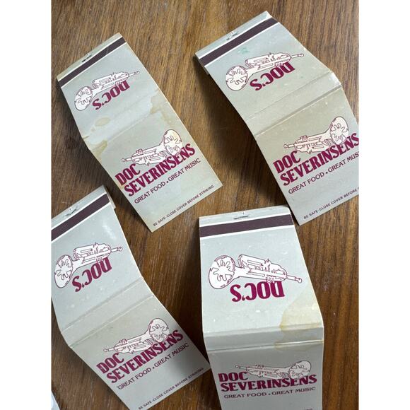 Doc Severinsens Matchbooks Oklahoma City Music Showplace Vintage Jazz Unused Lot - Picture 9 of 9